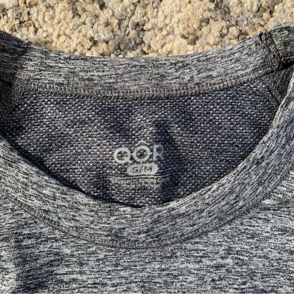 Qor Dark Heather Gray Performance Short Sleeve Shirts Small - Picture 3 of 9